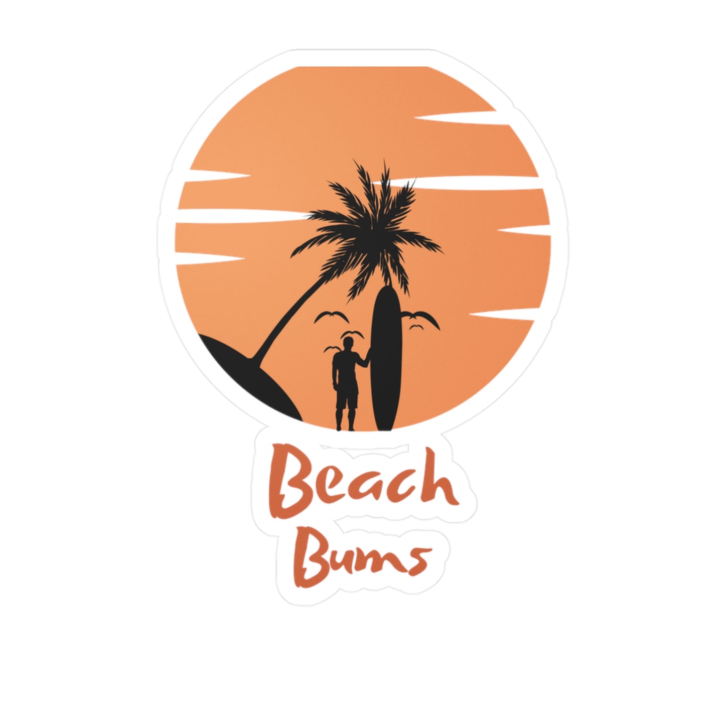 "Beach Bums" Sticker