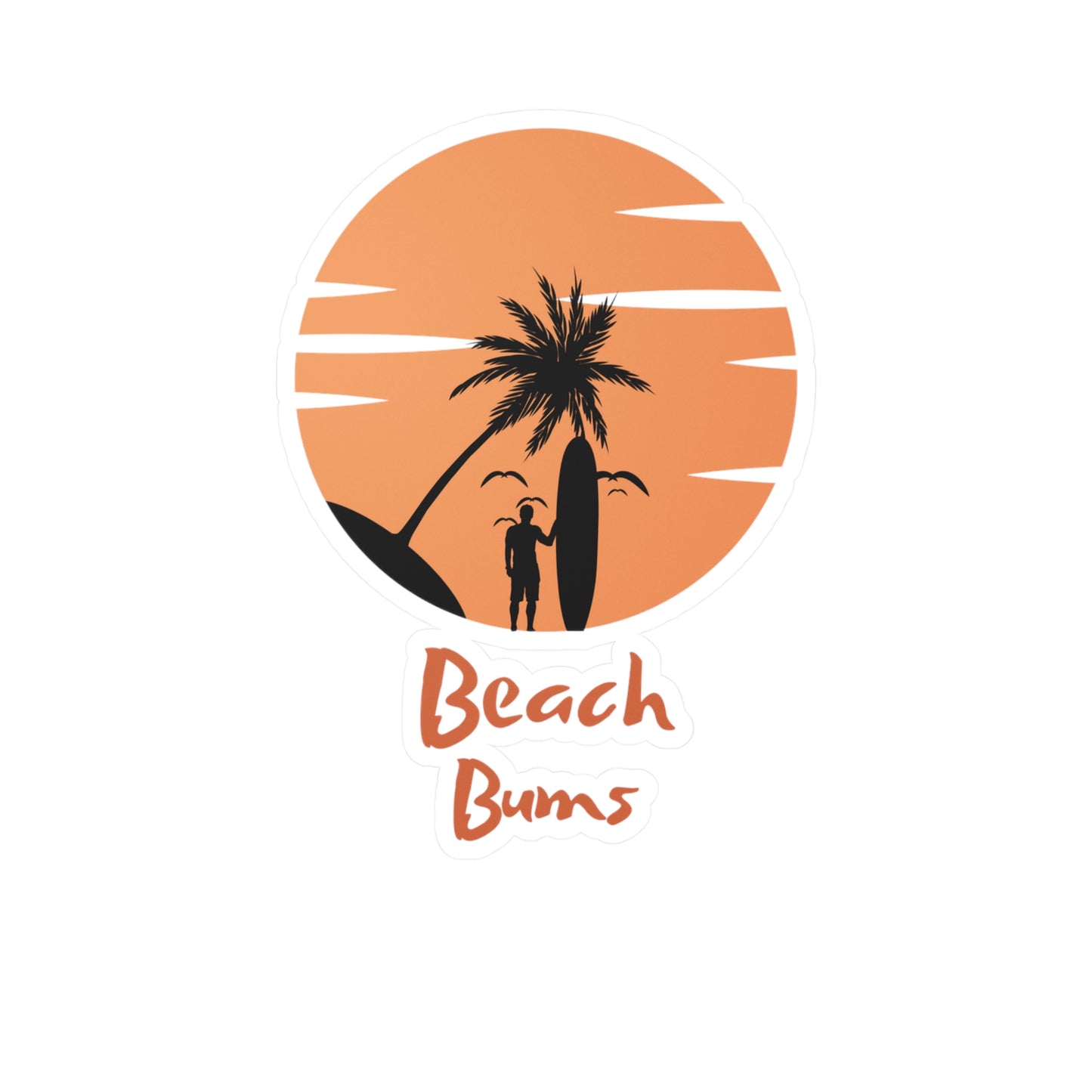 "Beach Bums" Sticker